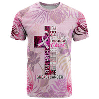 Breast Cancer Polynesian T Shirt I Can Do All Things Through Christ