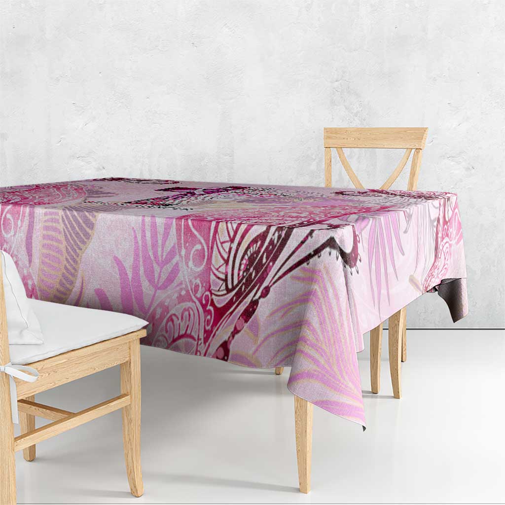 Breast Cancer Polynesian Tablecloth I Can Do All Things Through Christ DT02 - Polynesian Pride