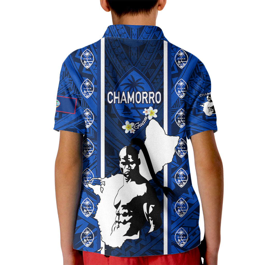 Guam Chamorro Warrior Kid Polo Shirt Traditional Tribal Patterns DT02 - Polynesian Pride