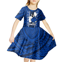 guam-chamorro-warrior-kid-short-sleeve-dress-traditional-tribal-patterns