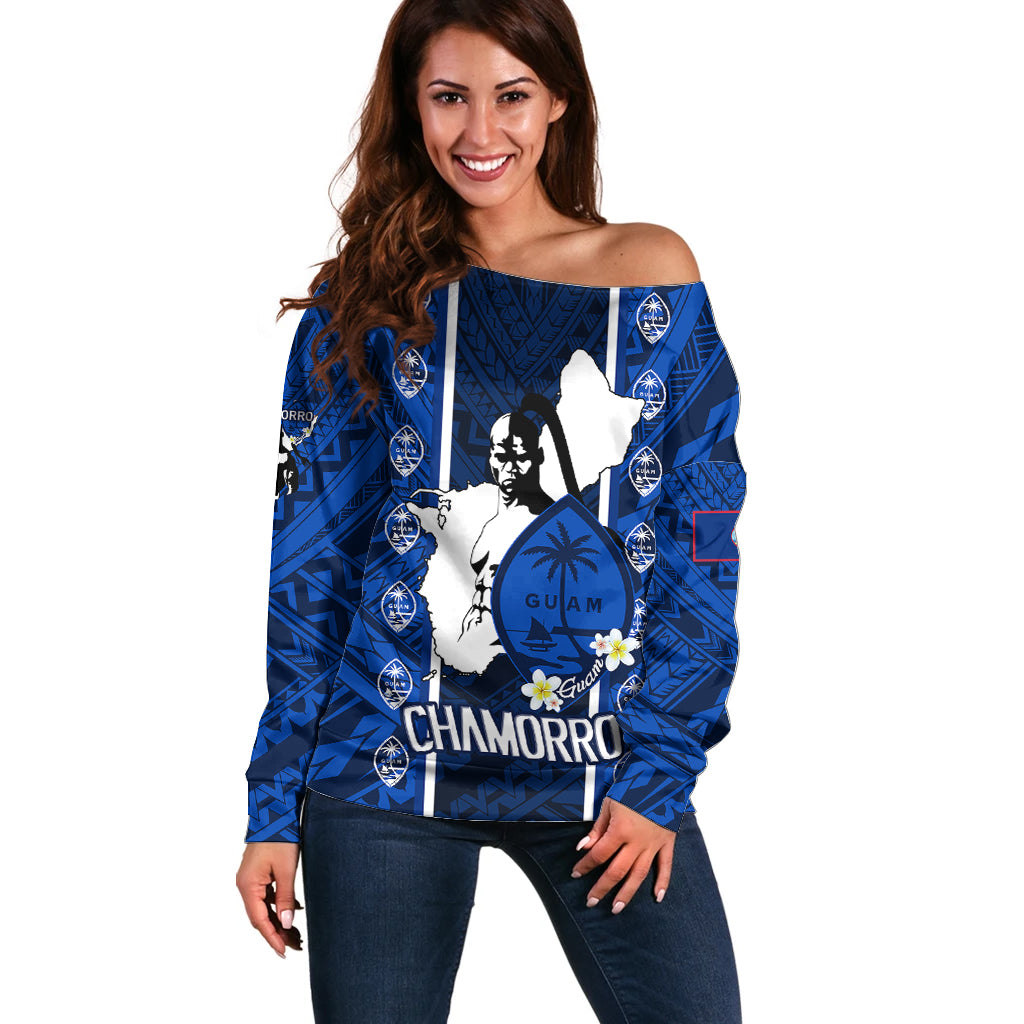 guam-chamorro-warrior-off-shoulder-sweater-traditional-tribal-patterns