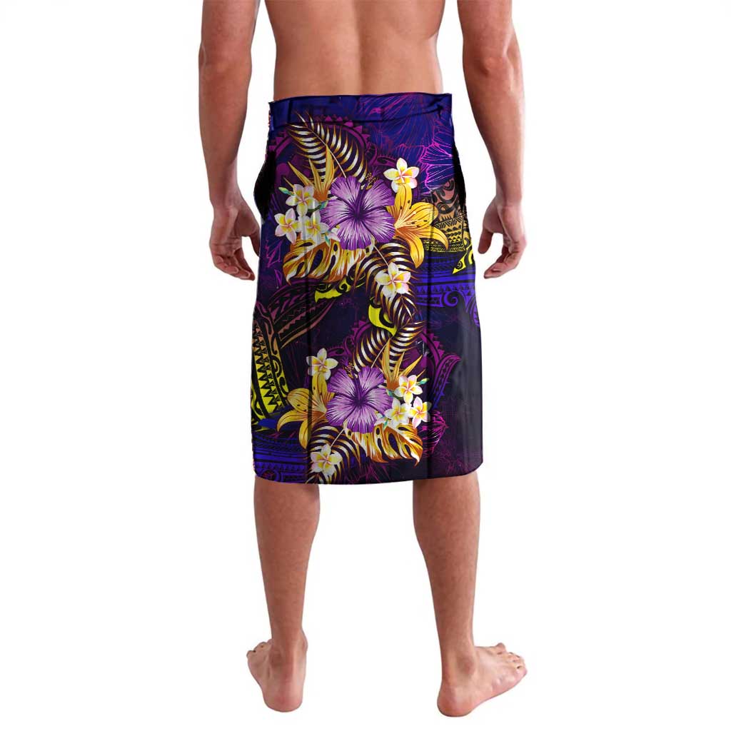 Wallis and Futuna Lavalava Whale Hibiscus Polynesian