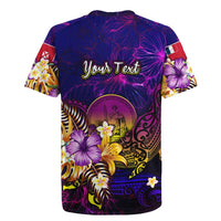 Wallis and Futuna Rugby Jersey Whale Hibiscus Polynesian