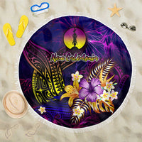 New Caledonia Beach Blanket Whale Hibiscus Polynesian