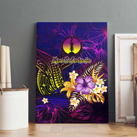 New Caledonia Canvas Wall Art Whale Hibiscus Polynesian