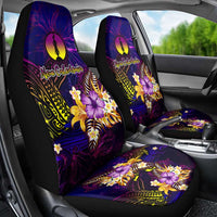 New Caledonia Car Seat Cover Whale Hibiscus Polynesian