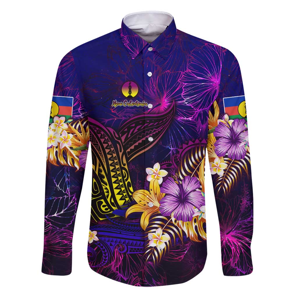 New Caledonia Family Matching Puletasi and Hawaiian Shirt Whale Hibiscus Polynesian