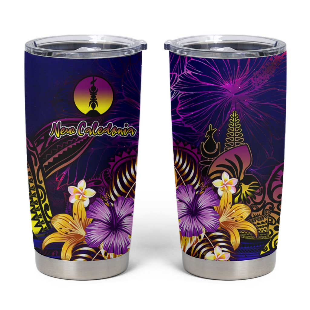New Caledonia Tumbler Cup Whale Hibiscus Polynesian