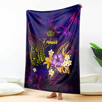 Tahiti French Polynesia Blanket Whale Hibiscus Polynesian