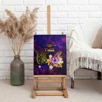 Tahiti French Polynesia Canvas Wall Art Whale Hibiscus Polynesian DT02 - Polynesian Pride