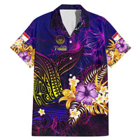 Tahiti French Polynesia Family Matching Mermaid Dress and Hawaiian Shirt Whale Hibiscus Polynesian