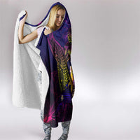 Tahiti French Polynesia Hooded Blanket Whale Hibiscus Polynesian DT02 - Polynesian Pride
