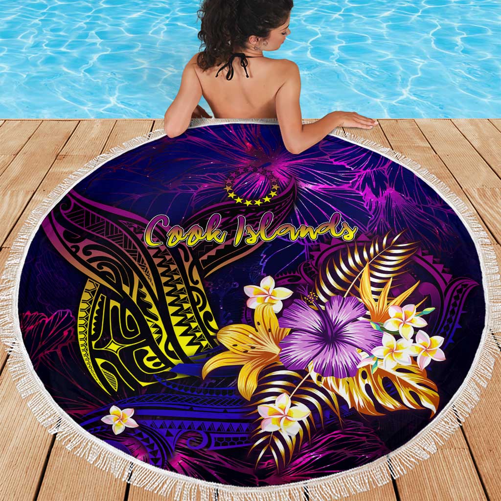 Cook Islands Beach Blanket Whale Hibiscus Polynesian DT02 - Polynesian Pride