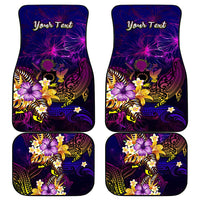 Cook Islands Car Mats Whale Hibiscus Polynesian DT02 - Polynesian Pride
