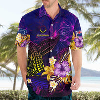Cook Islands Hawaiian Shirt Whale Hibiscus Polynesian DT02 - Polynesian Pride