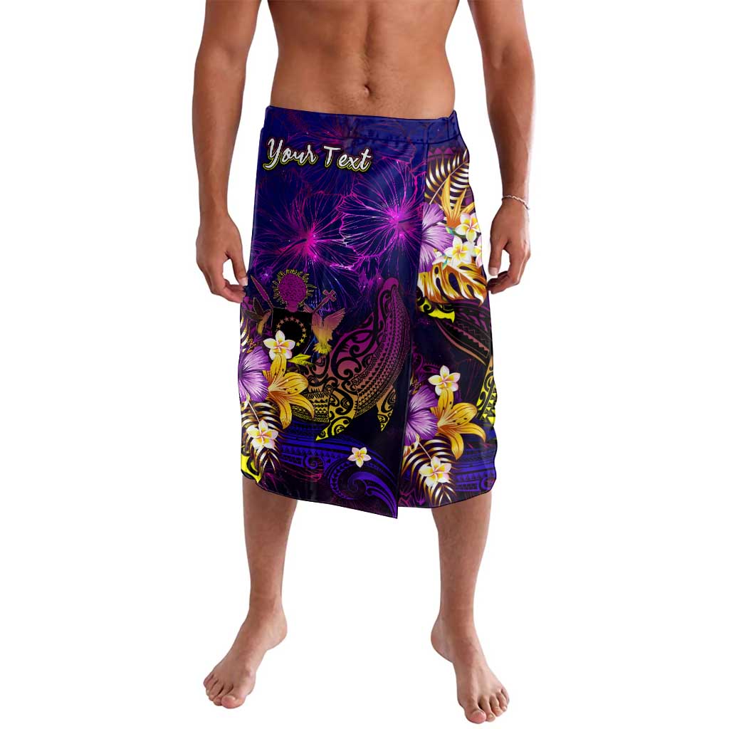 Cook Islands Lavalava Whale Hibiscus Polynesian