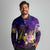 Cook Islands Long Sleeve Polo Shirt Whale Hibiscus Polynesian