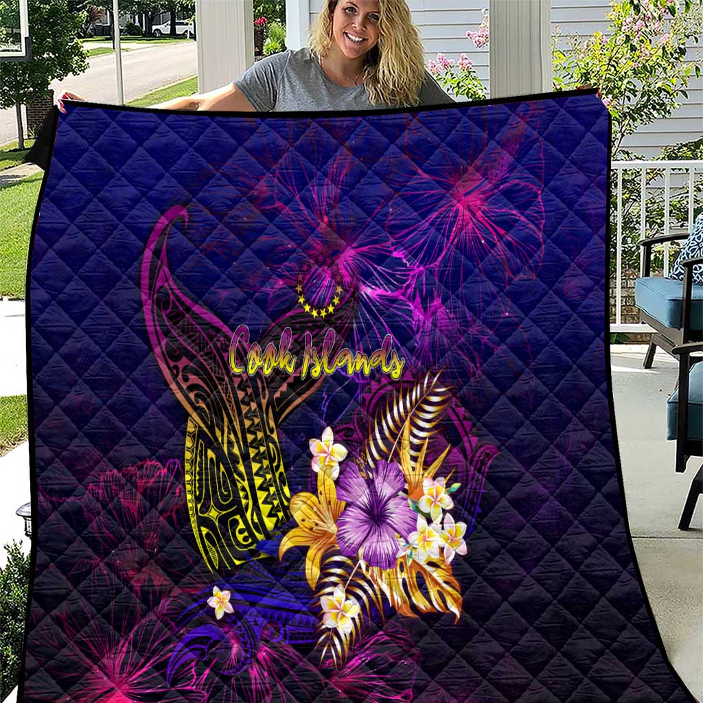 Cook Islands Quilt Whale Hibiscus Polynesian