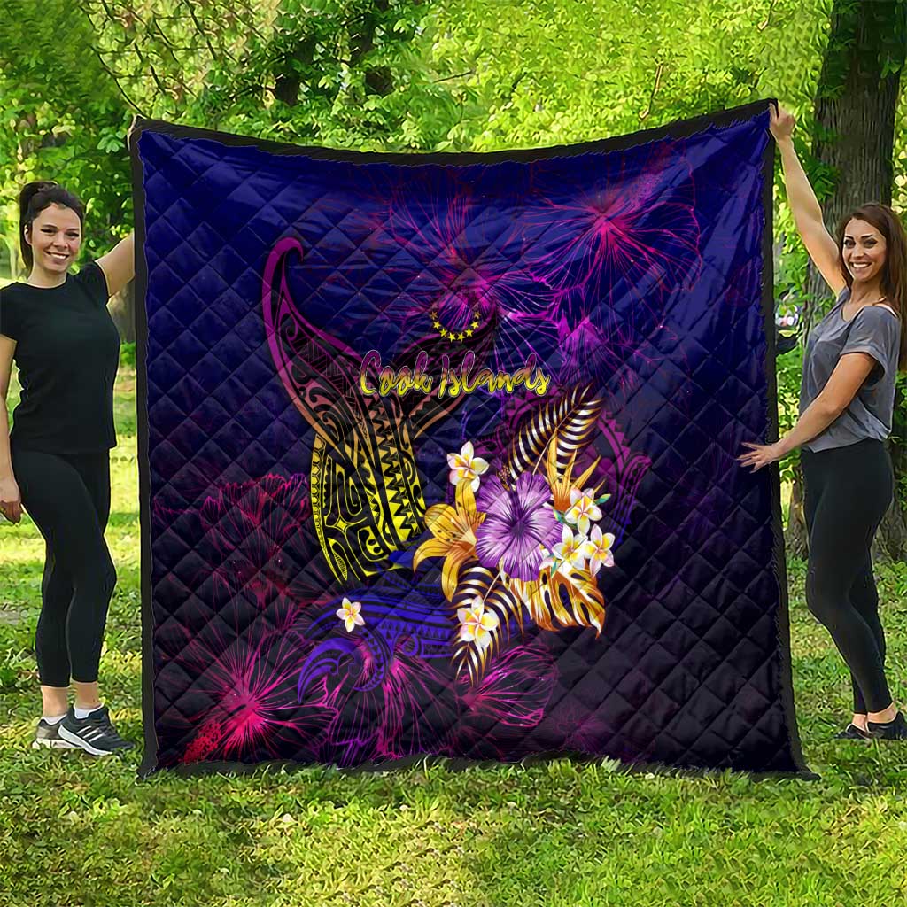 Cook Islands Quilt Whale Hibiscus Polynesian
