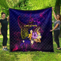 Cook Islands Quilt Whale Hibiscus Polynesian