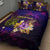 Cook Islands Quilt Bed Set Whale Hibiscus Polynesian