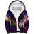 Cook Islands Sherpa Hoodie Whale Hibiscus Polynesian