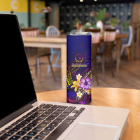 Cook Islands Skinny Tumbler Whale Hibiscus Polynesian