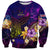 Cook Islands Sweatshirt Whale Hibiscus Polynesian