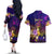 Nauru Couples Matching Off The Shoulder Long Sleeve Dress and Hawaiian Shirt Whale Hibiscus Polynesian
