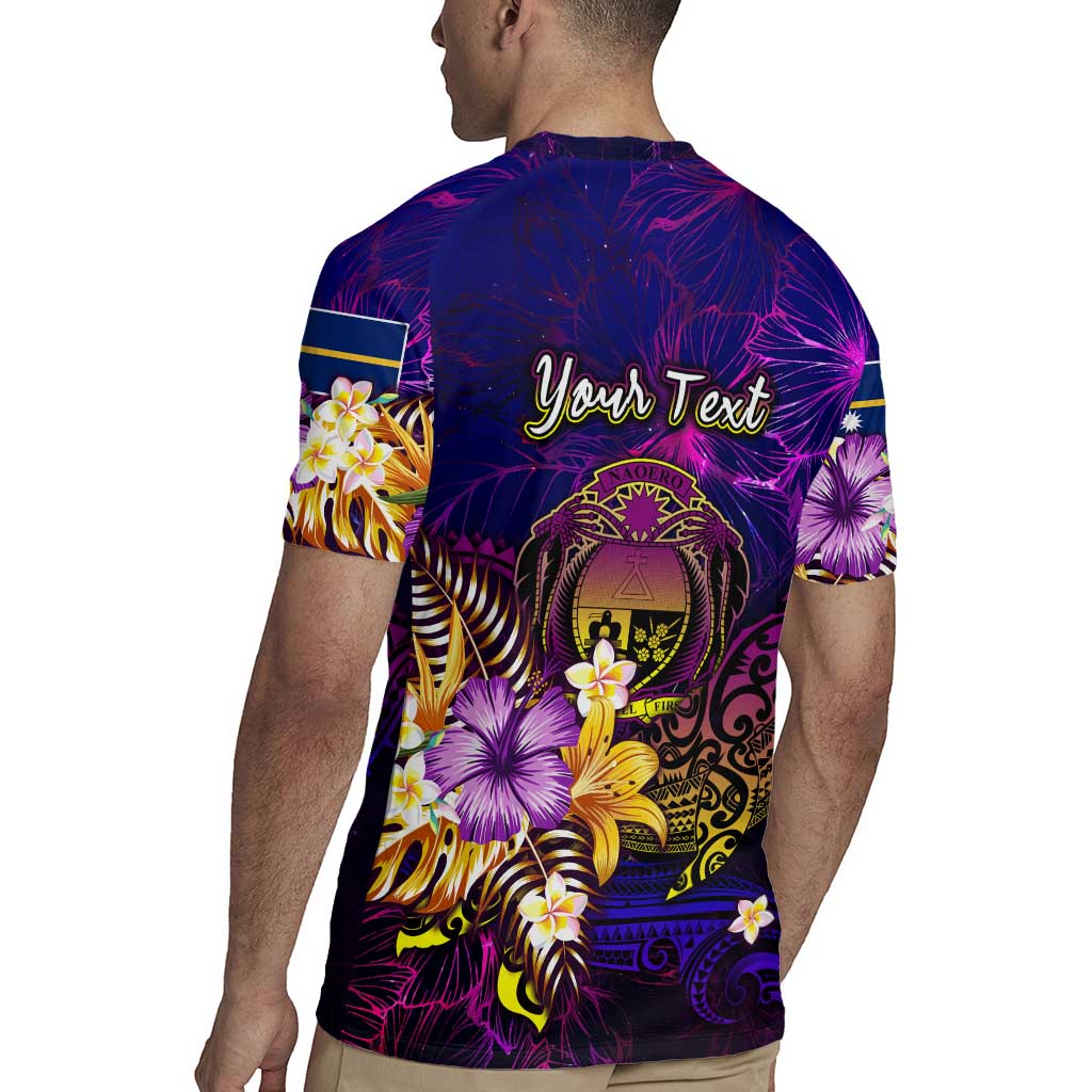 Nauru Rugby Jersey Whale Hibiscus Polynesian