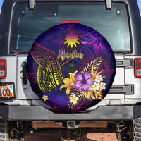 Nauru Spare Tire Cover Whale Hibiscus Polynesian