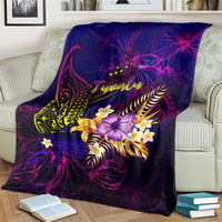 Tuvalu Blanket Whale Hibiscus Polynesian DT02 - Polynesian Pride