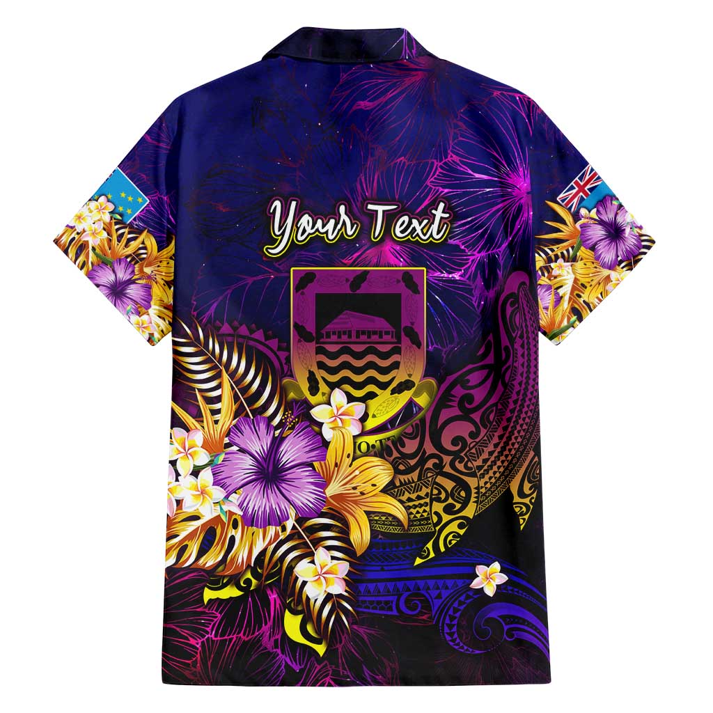 Tuvalu Family Matching Off Shoulder Maxi Dress and Hawaiian Shirt Whale Hibiscus Polynesian