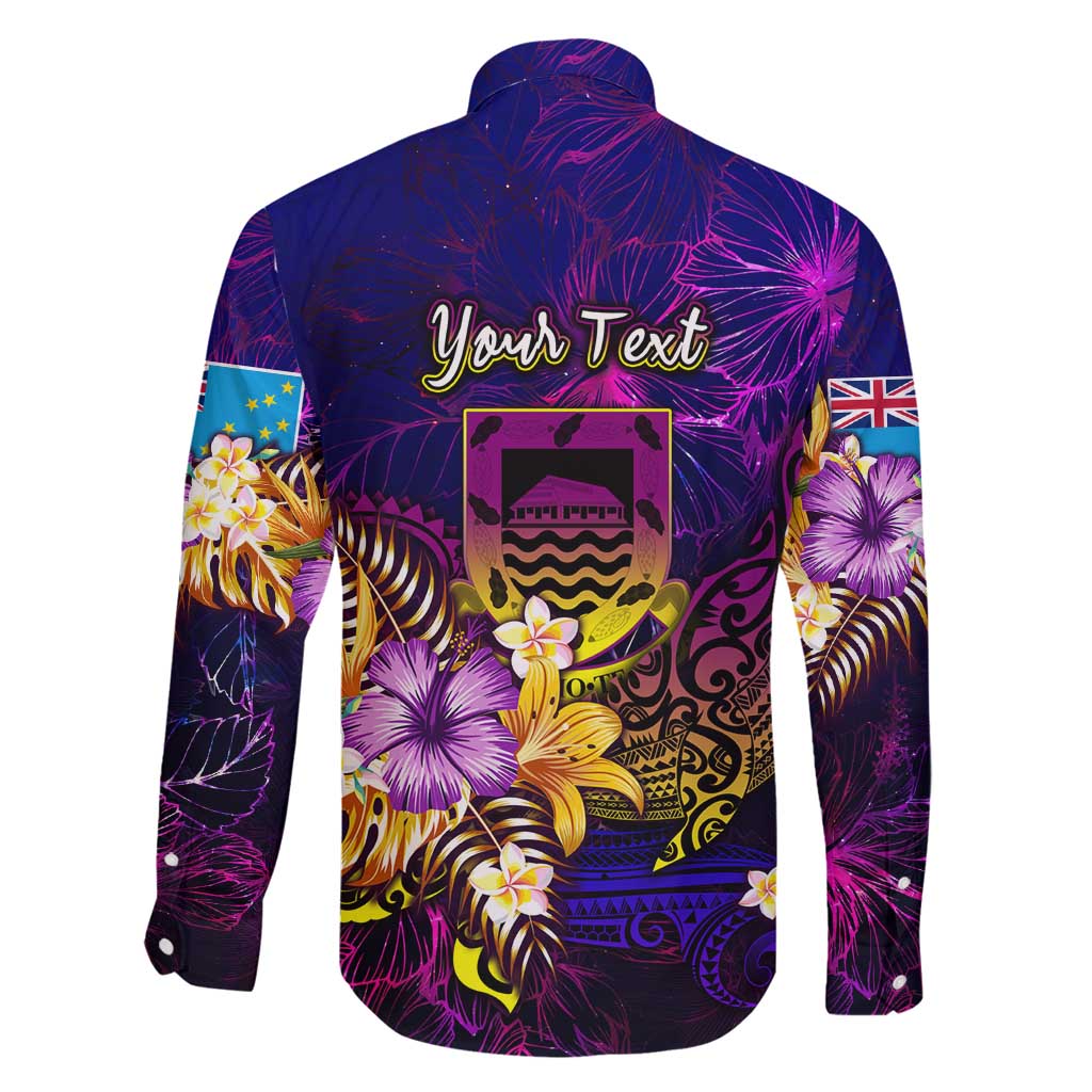 Tuvalu Family Matching Tank Maxi Dress and Hawaiian Shirt Whale Hibiscus Polynesian