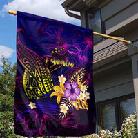 Tuvalu Garden Flag Whale Hibiscus Polynesian DT02 - Polynesian Pride