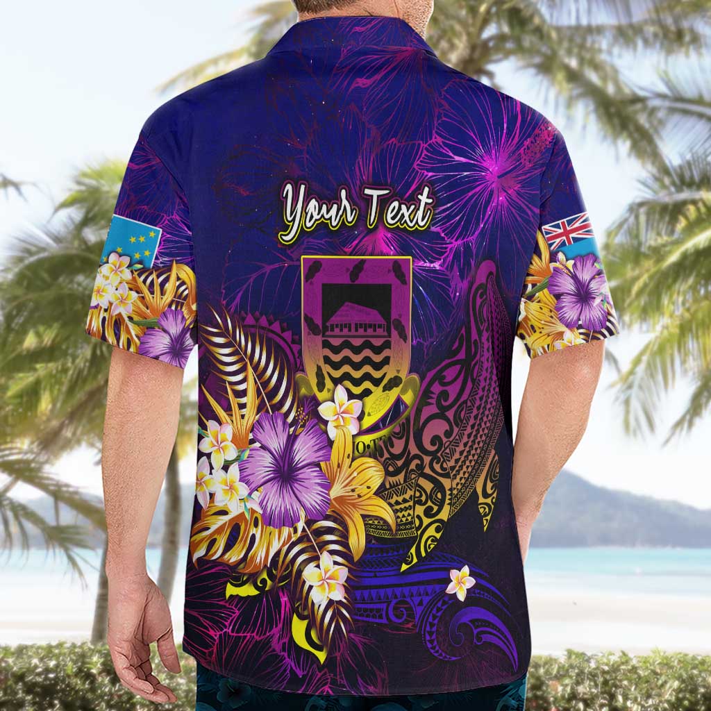 Tuvalu Hawaiian Shirt Whale Hibiscus Polynesian