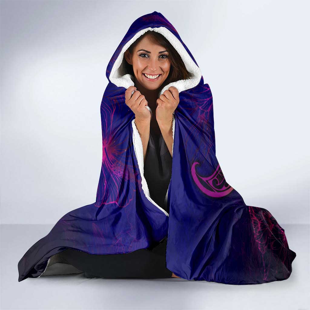 Tuvalu Hooded Blanket Whale Hibiscus Polynesian DT02 - Polynesian Pride