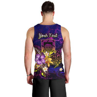 Tuvalu Men Tank Top Whale Hibiscus Polynesian DT02 - Polynesian Pride