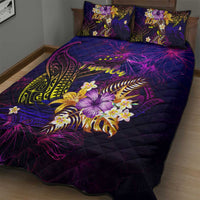 Tuvalu Quilt Bed Set Whale Hibiscus Polynesian DT02 - Polynesian Pride