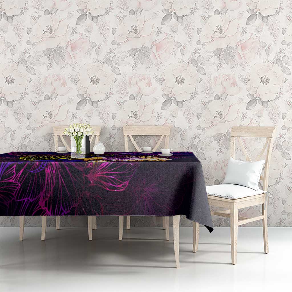 Tuvalu Tablecloth Whale Hibiscus Polynesian DT02 - Polynesian Pride