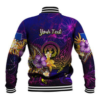 Northern Mariana Islands Baseball Jacket Whale Hibiscus Polynesian DT02 - Polynesian Pride