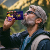 Northern Mariana Islands 4 in 1 Can Cooler Tumbler Whale Hibiscus Polynesian