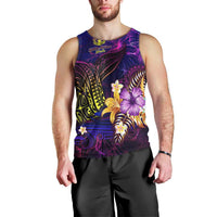 Northern Mariana Islands Men Tank Top Whale Hibiscus Polynesian DT02 - Polynesian Pride