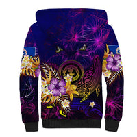 Northern Mariana Islands Sherpa Hoodie Whale Hibiscus Polynesian DT02 - Polynesian Pride