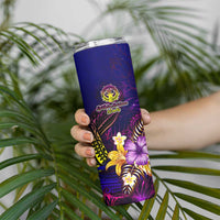 Northern Mariana Islands Skinny Tumbler Whale Hibiscus Polynesian