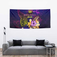 Northern Mariana Islands Tapestry Whale Hibiscus Polynesian