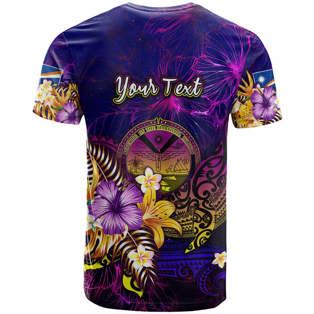 Marshall Islands T Shirt Whale Hibiscus Polynesian