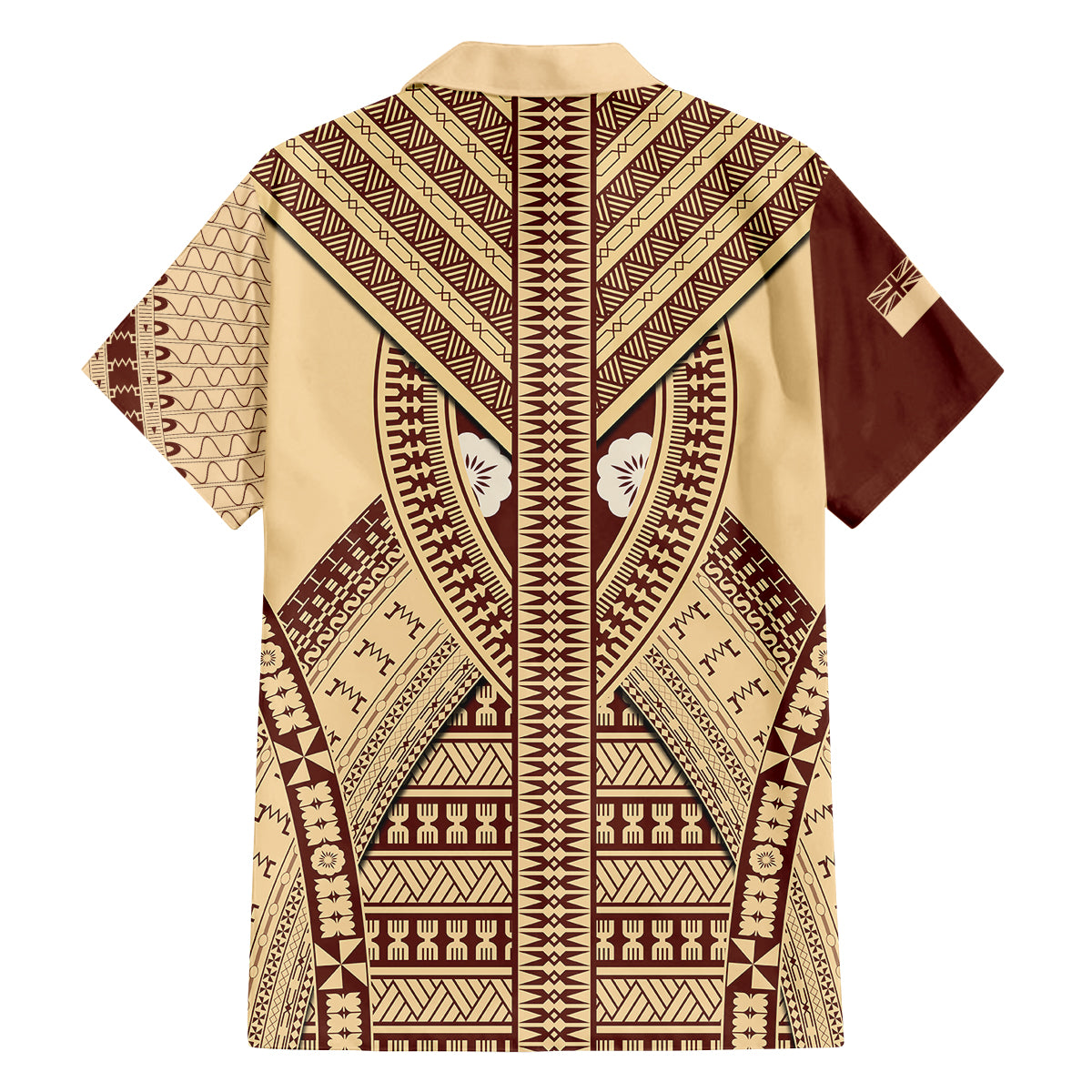 fiji-bula-family-matching-off-shoulder-long-sleeve-dress-and-hawaiian-shirt-tapa-pattern-design