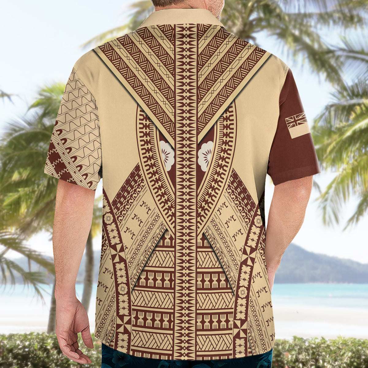 Fiji Bula Hawaiian Shirt Tapa Pattern Design DT02 - Polynesian Pride