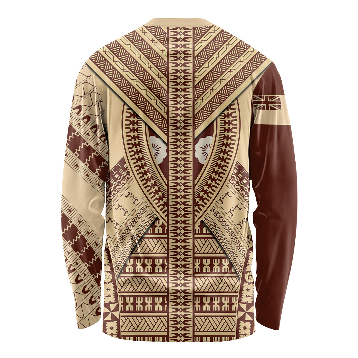 Fiji Bula Long Sleeve Shirt Tapa Pattern Design DT02 - Polynesian Pride